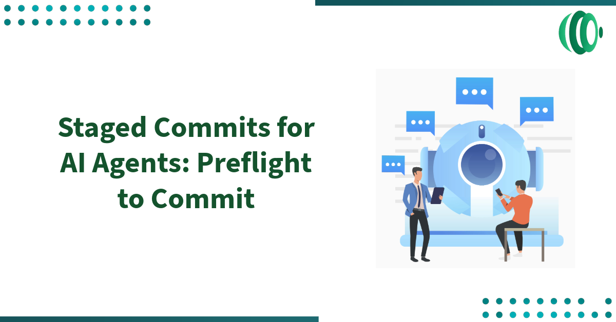 Staged Commits for AI Agents: Preflight to Commit